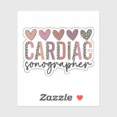 Cardiale Sonograaf Gift, Cardiale Sonografie Sticker (Vel)