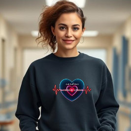 Cardiale Sonograaf | Hartslag | Hart met EKG Trui