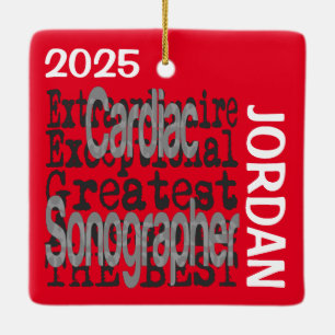 Cardiale Sonografe Extraordinaire CUSTOM Keramisch Ornament