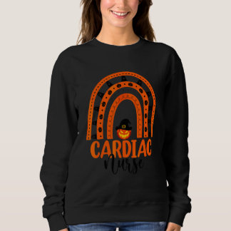 Cardiale Verpleegkunde Halloween Pompoen Regenboog Trui