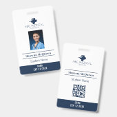 Cardiale verpleegkundige Student Practitioner QR C Badge (Voor- en achterkant)