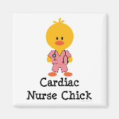 Cardiale Verpleegster Chick Magnet (Voorkant)
