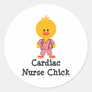 Cardiale Verpleegster Chick Stickers