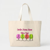 Cardiale verpleegsters doen nooit een Beat. Grote Tote Bag (Voorkant)