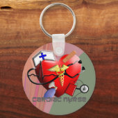 Cardiale zure kunstgeschenken sleutelhanger (Voorkant)