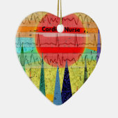 Cardiale zure Magische Bossen Keramisch Ornament (Rechts)