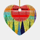 Cardiale zure Magische Bossen Keramisch Ornament (Achterkant)