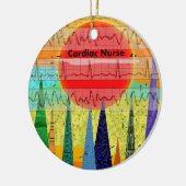 Cardiale zure Magische Bossen Keramisch Ornament (Links)