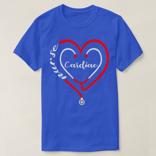 Cardiale Zuurzame Valentijnsdag Stethoscoop Hartsl T-shirt (Design voorkant)