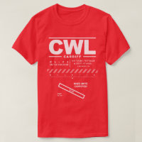 Cardiff Airport CWL T-shirt