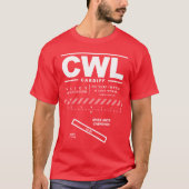 Cardiff Airport CWL T-shirt (Voorkant)
