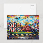 Cardiff Ansichtkaart Briefkaart (Voorkant / Achterkant)