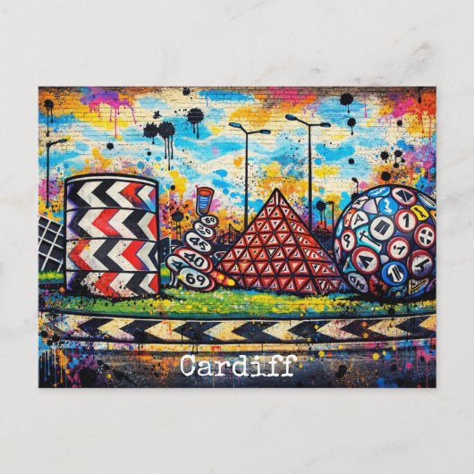 Cardiff Ansichtkaart Briefkaart (Voorkant)