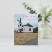 Cardiff Bay kerk uitzicht briefkaart (Staand voorkant)