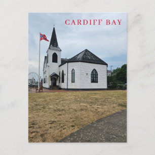 Cardiff Bay kerk uitzicht briefkaart