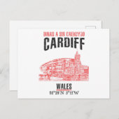 Cardiff Briefkaart (Voorkant / Achterkant)