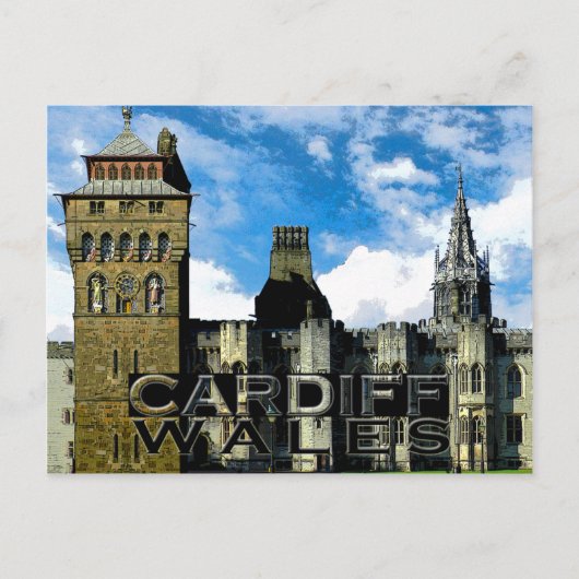 Cardiff Briefkaart (Voorkant)