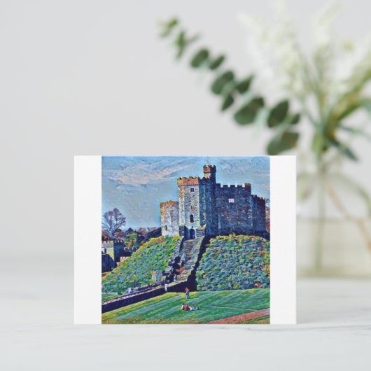 Cardiff Castle Briefkaart (Staand voorkant)