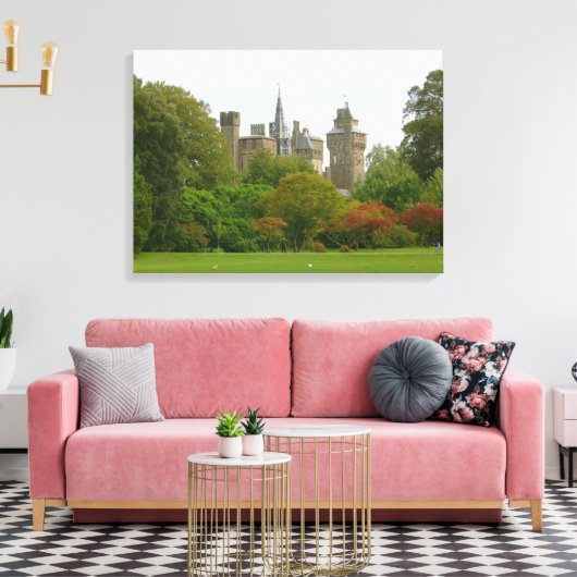 Cardiff Castle Canvas Afdruk (Insitu (Woonkamer))