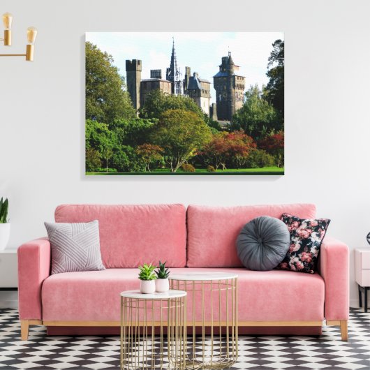 Cardiff Castle II Canvas Afdruk (Insitu (Woonkamer))