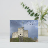 Cardiff Castle in Cardiff Wales Briefkaart (Staand voorkant)