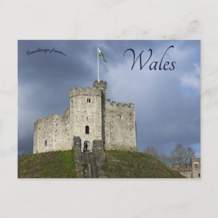 Cardiff Castle in Cardiff Wales Briefkaart