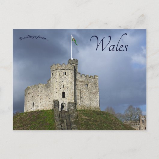 Cardiff Castle in Cardiff Wales Briefkaart (Voorkant)