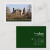 Cardiff Castle in Early Spring (grens) Visitekaartje (Voorkant / Achterkant)