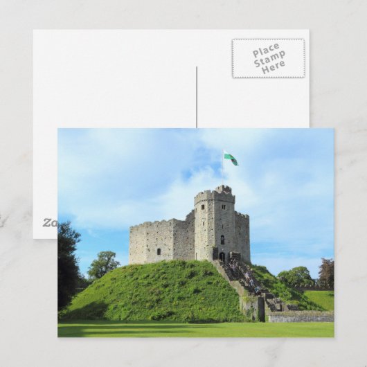 Cardiff Castle Keep Briefkaart (Voorkant / Achterkant)