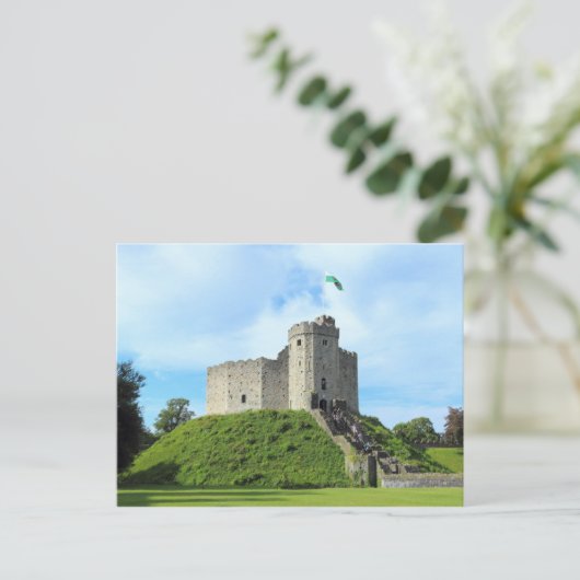 Cardiff Castle Keep Briefkaart (Staand voorkant)