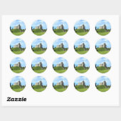 Cardiff Castle Keep II Ronde Sticker (Vel)