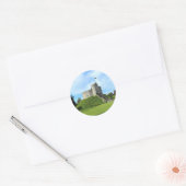 Cardiff Castle Keep II Ronde Sticker (Envelop)