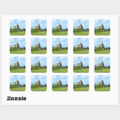 Cardiff Castle Keep II Vierkante Sticker (Vel)