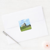 Cardiff Castle Keep II Vierkante Sticker (Envelop)