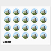 Cardiff Castle Keep Ronde Sticker (Vel)