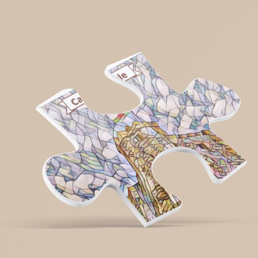 Cardiff Castle Mosaic Afbeelding, Wales, UK Puzzle Legpuzzel