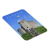 Cardiff Castle uitzicht koelkastmagneet Magneet (Rechterzijde)