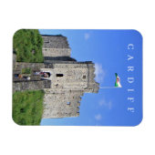 Cardiff Castle uitzicht koelkastmagneet Magneet (Horizontaal)