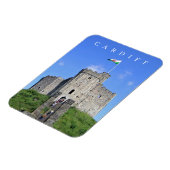 Cardiff Castle uitzicht koelkastmagneet Magneet (Linkerzijde)