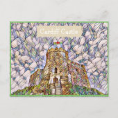 Cardiff Castle, Wales, UK Mozaïek Effect Ansichtka Briefkaart (Voorkant)