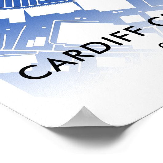 Cardiff City Stadium Poster - thuisbasis van Cardi (Hoek)