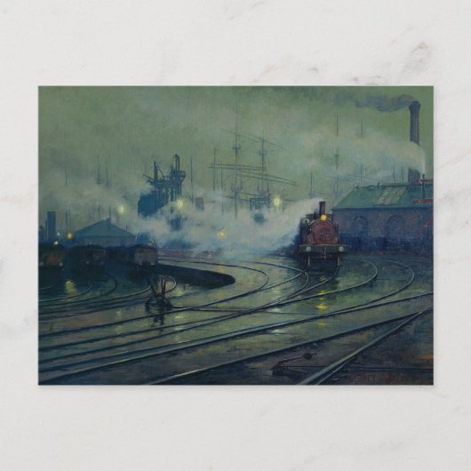 Cardiff Docks, 1896 Briefkaart (Voorkant)