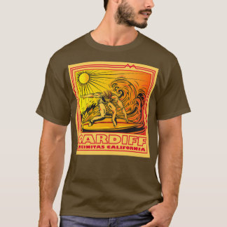 CARDIFF DOOR HET ZEE ENCINITAS CALIFORNIA SURFING T-SHIRT