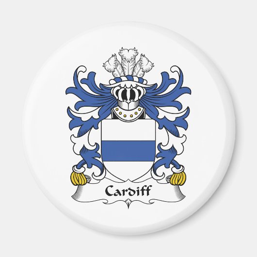 Cardiff Family Crest Magneet (Voorkant)