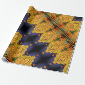 Cardiff Paisley Sangria Cadeaupapier (Uitgerold)