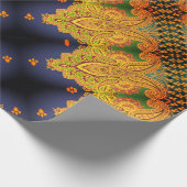 Cardiff Paisley Sangria Cadeaupapier (Hoek)