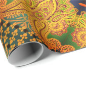 Cardiff Paisley Sangria Cadeaupapier (Rol Hoek)