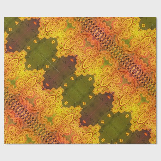 Cardiff Paisley Sunset Cadeaupapier (Vlak)