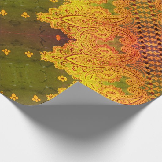 Cardiff Paisley Sunset Cadeaupapier (Hoek)