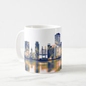 Cardiff Skyline Koffiemok (Voorkant links)